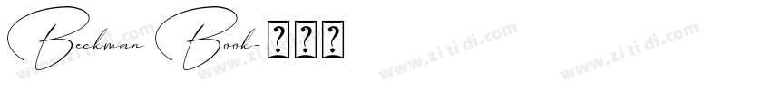 Beckman Book字体转换